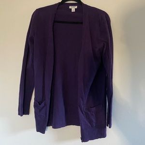 #42 Old Navy size medium purple sweater cardigan